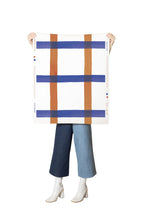 Load image into Gallery viewer, Natural Gifts - Terra Cotta and Yves Blue on White Wallcovering