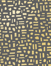 Load image into Gallery viewer, The Pearl - Gold on Charcoal Wallcovering