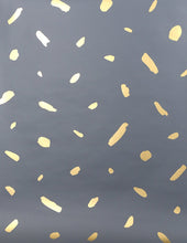 Load image into Gallery viewer, Pas De Trois - Gold on Charcoal Wallcovering