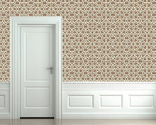 Load image into Gallery viewer, Keebet Bastille Brass Metallic Wallcovering
