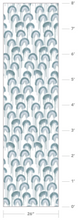 Load image into Gallery viewer, Lucky Lou Cashmere Blue Wallcovering
