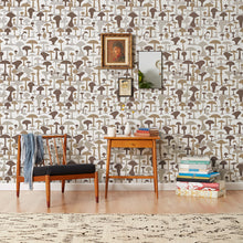 Load image into Gallery viewer, Mushroom - Metallic Wallcovering
