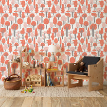Load image into Gallery viewer, Zig Zag - Red Wallcovering