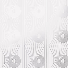 Load image into Gallery viewer, Minispiral White Silver Wallcovering