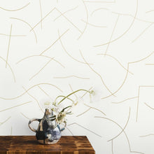 Load image into Gallery viewer, Pavlova - Gold on Cream Wallcovering