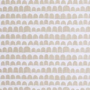 Hannu White On Natural Linen Fabric