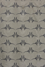 Load image into Gallery viewer, Pheasant - Charcoal on Natural Fabric