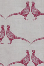 Load image into Gallery viewer, Pheasant - Pink on Cream Fabric