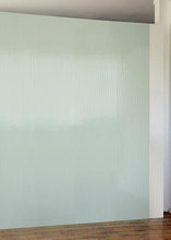 Load image into Gallery viewer, Pinstripe Green Silver Wallcovering