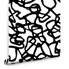 Load image into Gallery viewer, Pompeii II Black Wallcovering