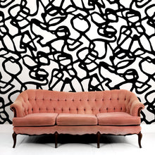 Load image into Gallery viewer, Pompeii II Black Wallcovering