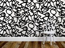 Load image into Gallery viewer, Pompeii II Black Wallcovering