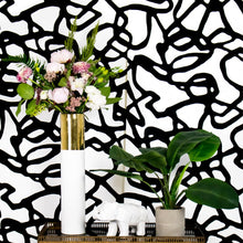 Load image into Gallery viewer, Pompeii II Black Wallcovering