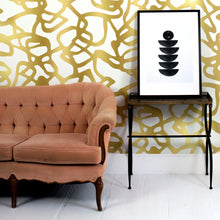Load image into Gallery viewer, Pompeii II Gold Wallcovering