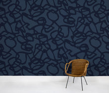 Load image into Gallery viewer, Pompeii Indigo Wallcovering