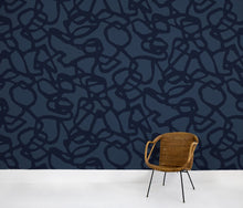 Load image into Gallery viewer, Pompeii II Indigo Wallcovering