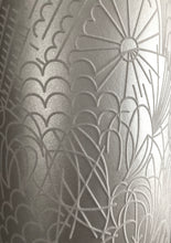 Load image into Gallery viewer, Pop White Flock on Silver Lustre Wallcovering