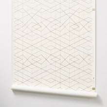Load image into Gallery viewer, Range - Metallic Gold on Off White Wallcovering