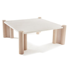 Load image into Gallery viewer, Bone concrete top | Blonde Walnut legs