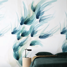 Load image into Gallery viewer, Songbird Teal Wallpaper
