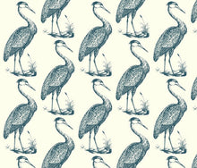 Load image into Gallery viewer, Blue Heron Eggshell Wallcovering