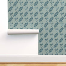 Load image into Gallery viewer, Blue Heron Lawn Chair Prussian Wallcovering