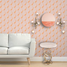 Load image into Gallery viewer, Heron Marbled Pink Hermes Wallcovering