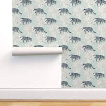 Load image into Gallery viewer, Hide And Seek Lite Aqua Wallcovering