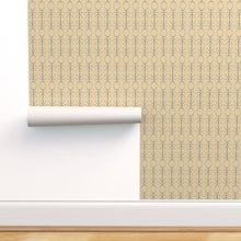 Load image into Gallery viewer, Stickbug Wheat Blue Wallcovering