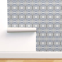 Load image into Gallery viewer, Tortoise Shell Black Blue Wallcovering