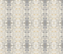 Load image into Gallery viewer, Tortoise Shell Wheat Grey White Wallcovering