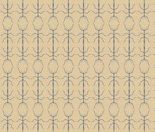 Load image into Gallery viewer, Stickbug Wheat Blue Wallcovering