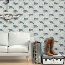 Load image into Gallery viewer, Hide And Seek Lite Aqua Wallcovering