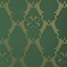 Load image into Gallery viewer, Boxing Hares  Billiard Green Wallpaper
