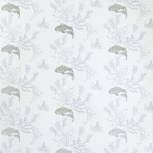 Load image into Gallery viewer, Coral Pale Grey Silver Wallpaper