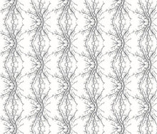 Load image into Gallery viewer, Coral Branchy White Noir Fabric