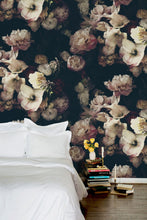 Load image into Gallery viewer, Dutch Love Dark Floral Wallcovering