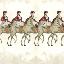Load image into Gallery viewer, Equestrian Day Stripe Fabric