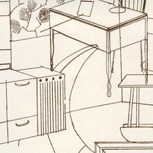 Load image into Gallery viewer, Home Brown Cream Wallcovering