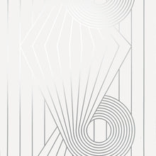 Load image into Gallery viewer,  Minispiral White Silver Wallcovering