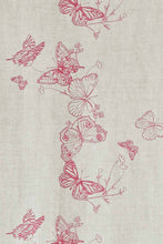 Load image into Gallery viewer, Butterflies - Raspberry Fabric