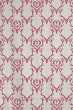 Load image into Gallery viewer, Deer Damask - Claret Fabric