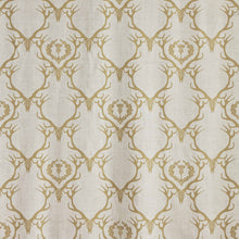 Load image into Gallery viewer, Deer Damask - Gold Fabric