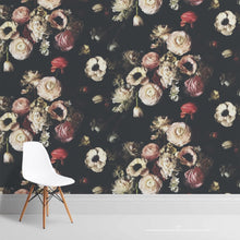 Load image into Gallery viewer, Into The Garden Black Wallcovering