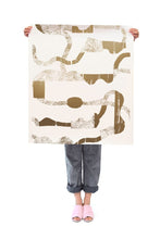 Load image into Gallery viewer, La Strada - Gold on Cream Wallcovering