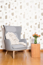 Load image into Gallery viewer, Silhouettes - Champagne on Cream Wallcovering