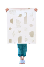 Load image into Gallery viewer, Silhouettes - Champagne on Cream Wallcovering