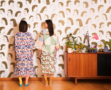 Load image into Gallery viewer, Women - Gold on Cream Wallcovering