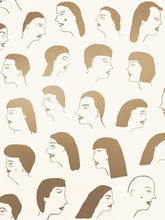 Load image into Gallery viewer, Women - Gold on Cream Wallcovering