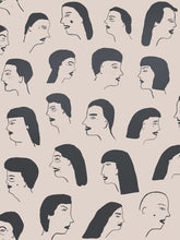 Load image into Gallery viewer, Women - Gunmetal on Blush Wallcovering